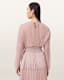 Micaela Pleated Sheer Top