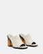 Kelly Block Heel Leather Mules
