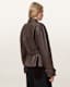 Reed Cropped Leather Trench