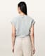 Mira Cropped Satin Drawcord T-Shirt