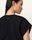 Mira Cropped Satin Drawcord T-Shirt