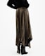 Phia Metallic Asymmetric Maxi Skirt