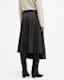 Kaya Pleated Asymmetric Midi Skirt