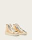 Tana Metallic Leather High Top Trainers
