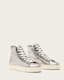 Tana Metallic Leather High Top Trainers