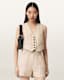 Arla Lea Leather Waistcoat