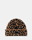 Lex Leopard Print Brushed Beanie