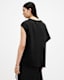 Onyx Twisted Asymmetric T-Shirt