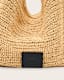Asha Woven Straw Hobo Shoulder Bag
