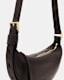 Half Moon Leather Crossbody Bag