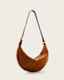 Half Moon Large Suede Crossbody Bag