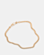 Flat Gold Tone Snake Chain Necklace