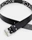 Peace Rocks Studded Leather Belt