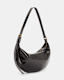 Half Moon Leather Shoulder Bag