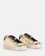 Shana Metallic Low Top Leather Sneakers