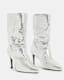Orlana Heeled Shimmer Leather Boots