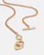 Heartlock Gold-Tone Toggle Necklace