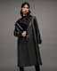 Okena Double Breasted Leather Trench Coat