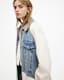 Dayly Denim Panelled Relaxed Trench Coat