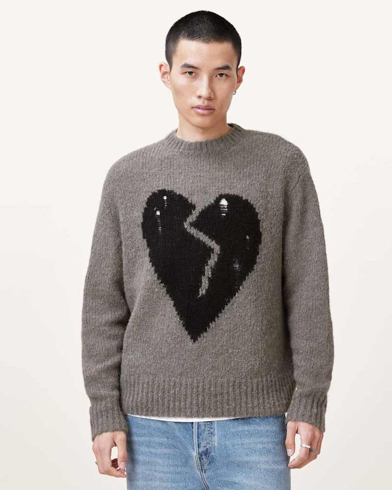 Luv Heart Oversized Knitted Jumper