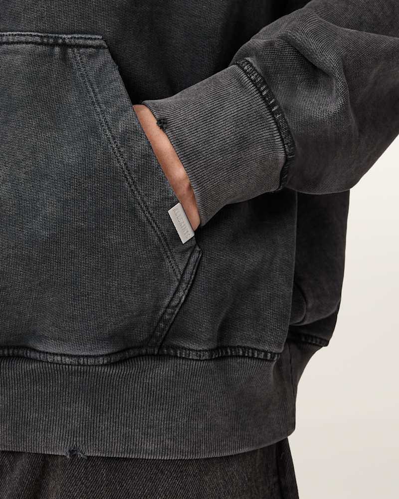 Sabbath Embellished Cropped Hoodie