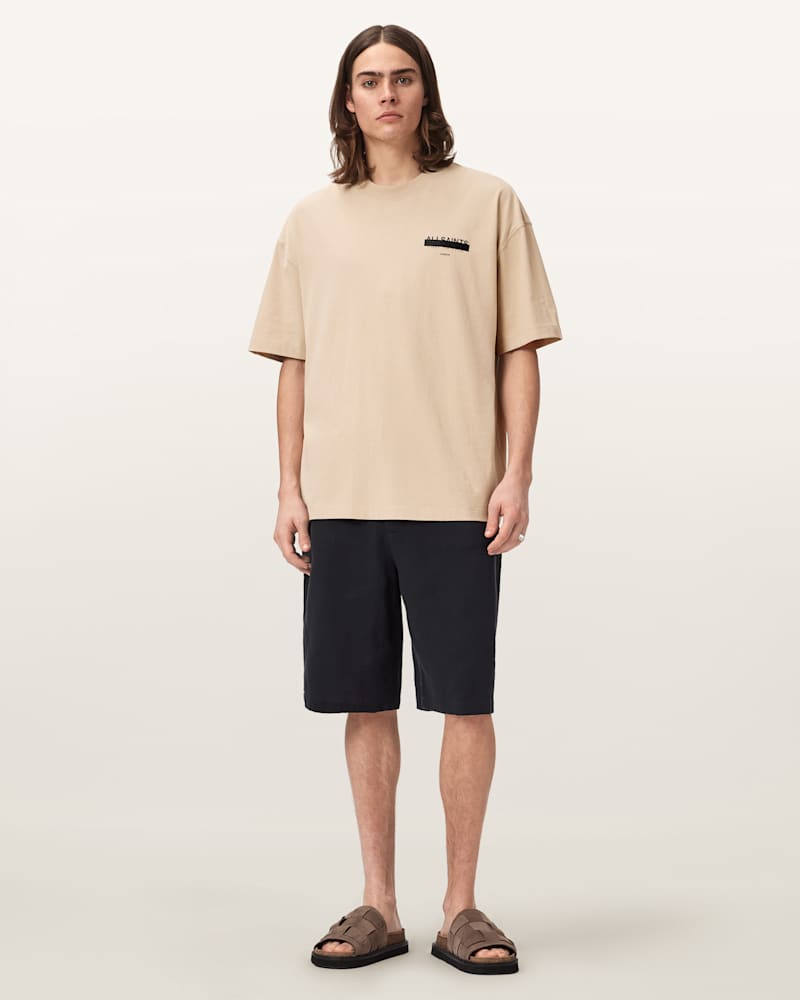 Redact Oversized Embroidered Logo T-Shirt