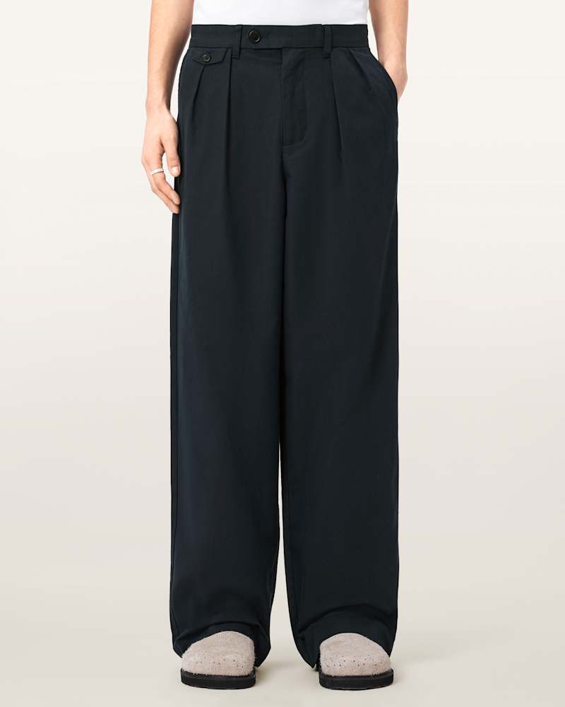 Conway Wide Leg Pleated Trousers