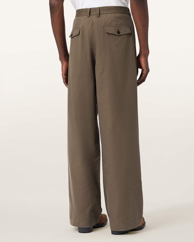 Conway Wide Leg Pleated Trousers