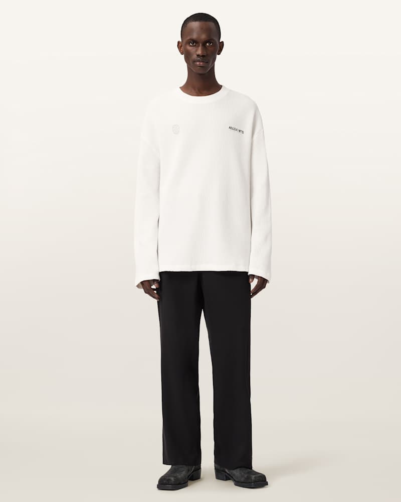 Emblem Oversized Long Sleeve T-Shirt