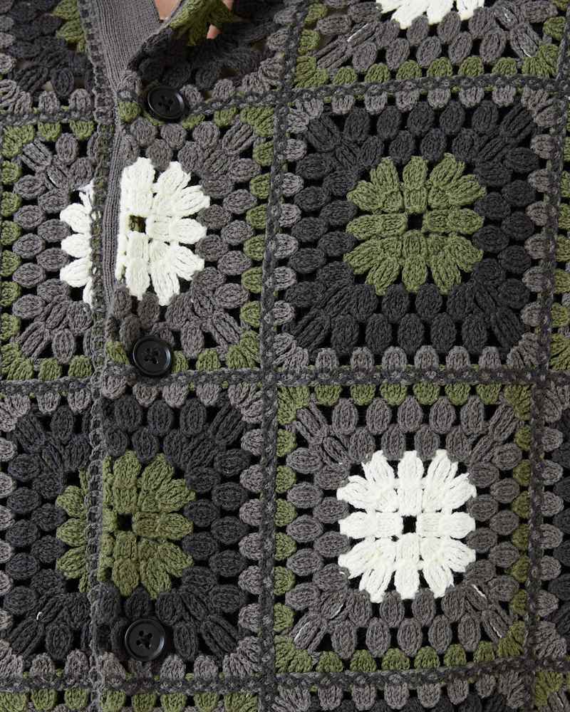 Mandon Crochet Knit Shirt