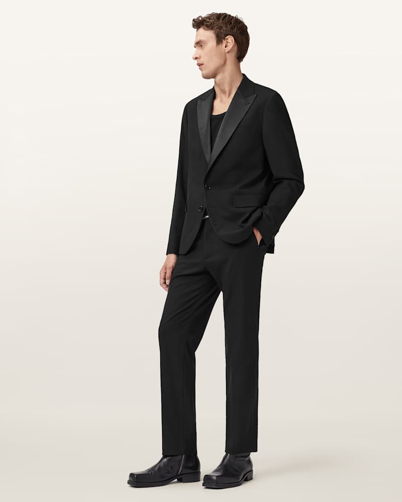 Germain Satin Single Breasted Blazer 