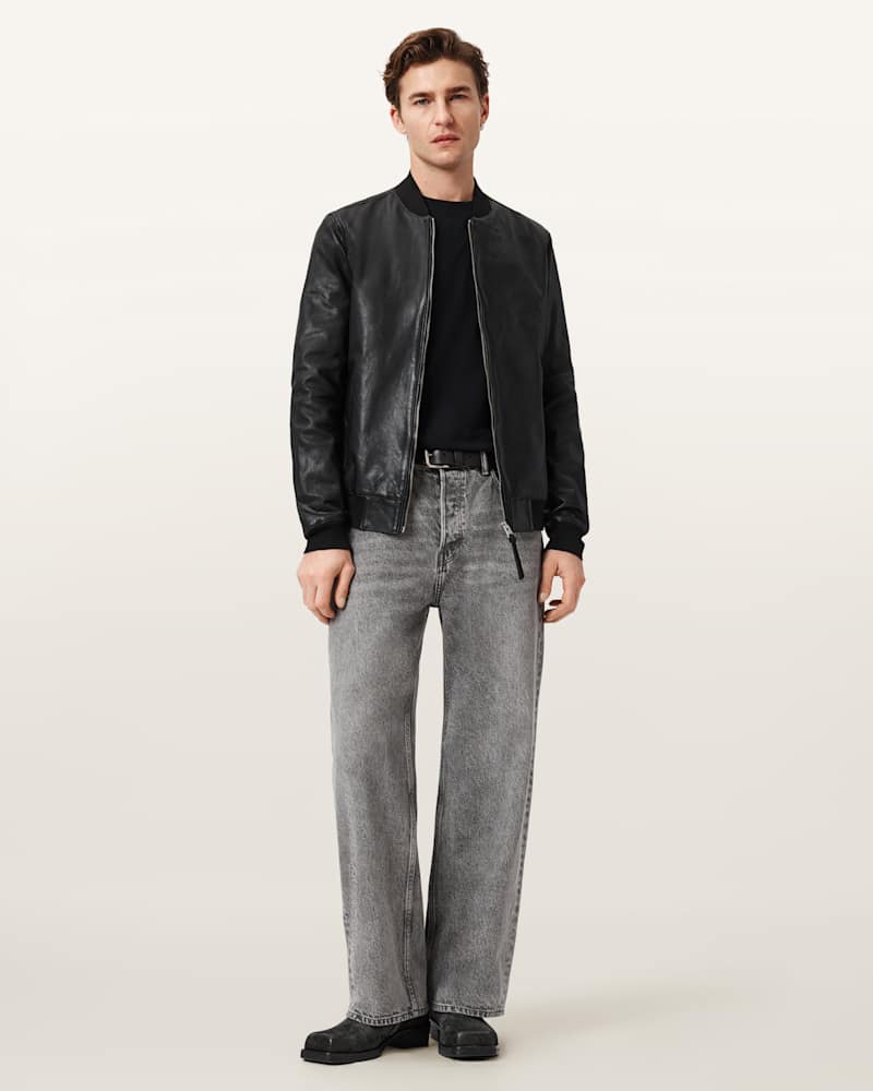 Morten Leather Bomber Jacket