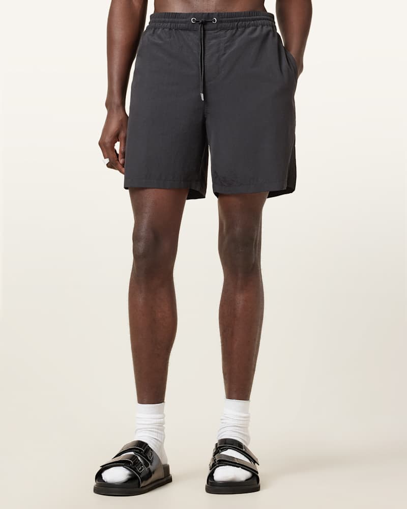 Warden Elastic Waist Ramskull Swim Shorts