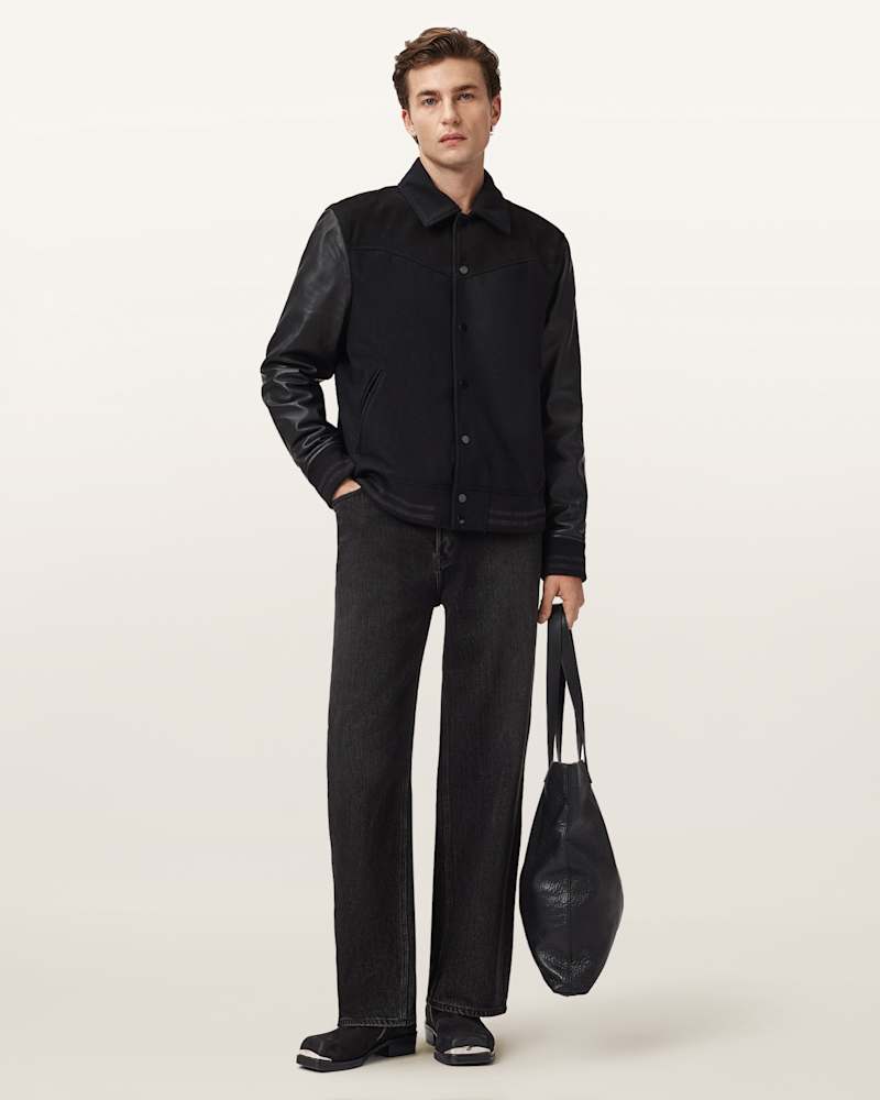 Endleton Leather Bomber Jacket