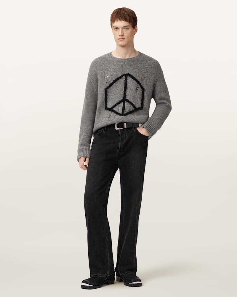 Message Oversized Wool Jumper