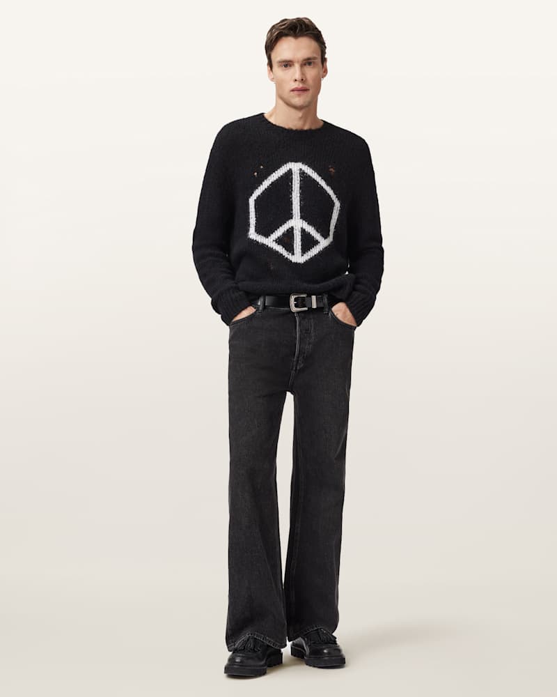 Message Oversized Wool Jumper