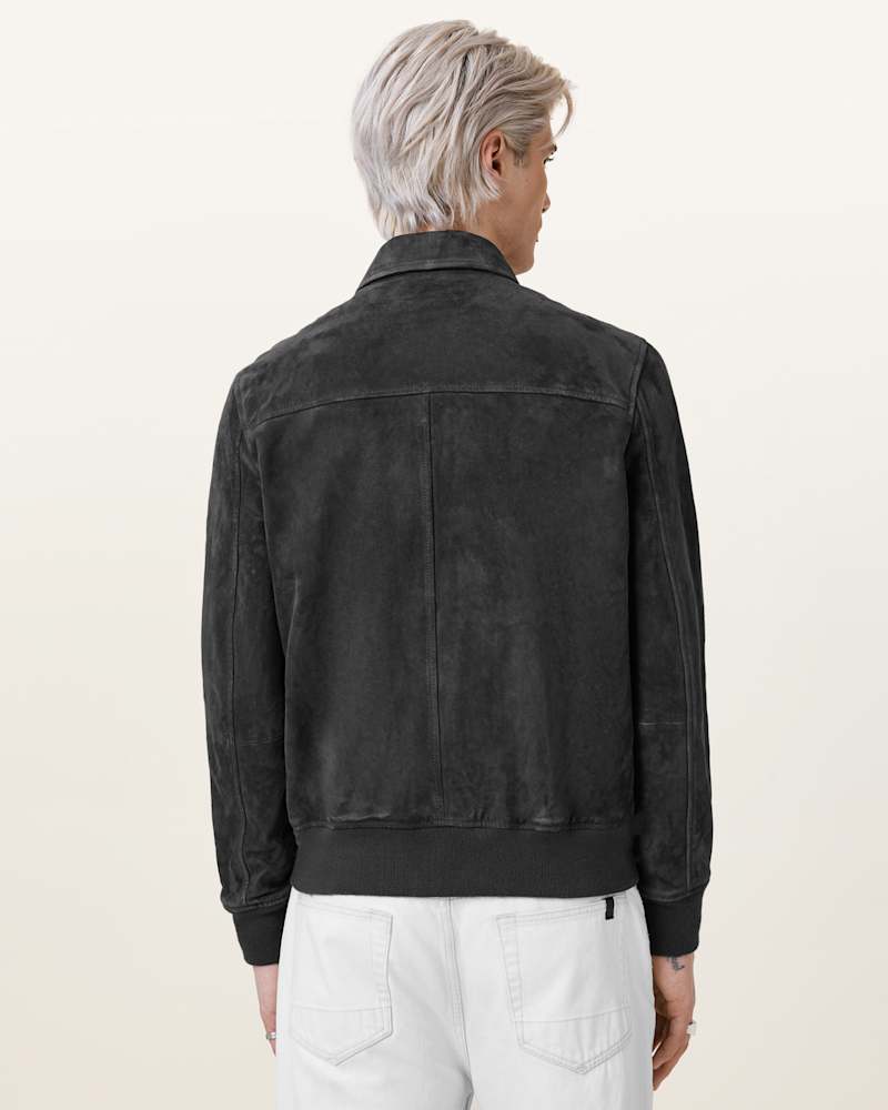 Rashford Suede Ribbed Trim Jacket