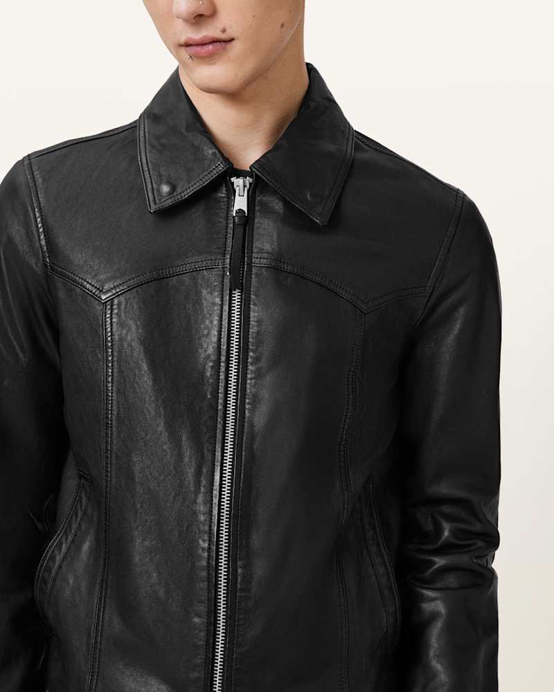Nellcot Zip Up Leather Jacket