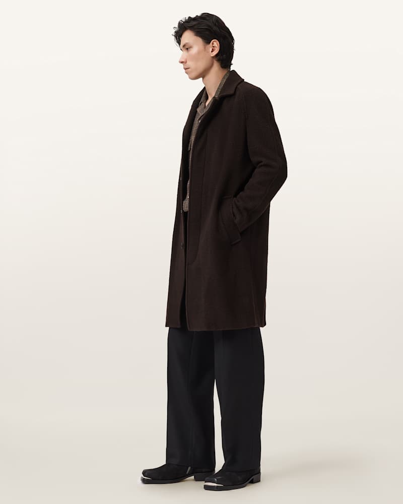 Duke Single Breasted Wool Coat