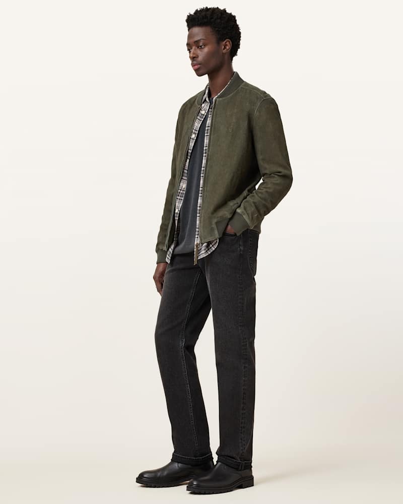 Buckley Suede Bomber Jacket