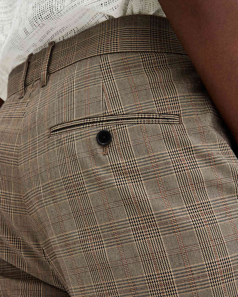 Maffrett Checked Skinny Fit Trousers