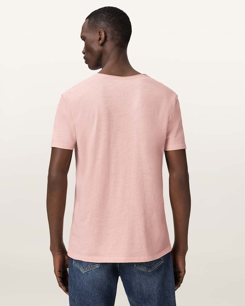 Figure Crew Neck Raw Edge T-Shirt