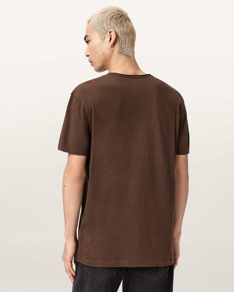 Figure Crew Neck Raw Edge T-Shirt