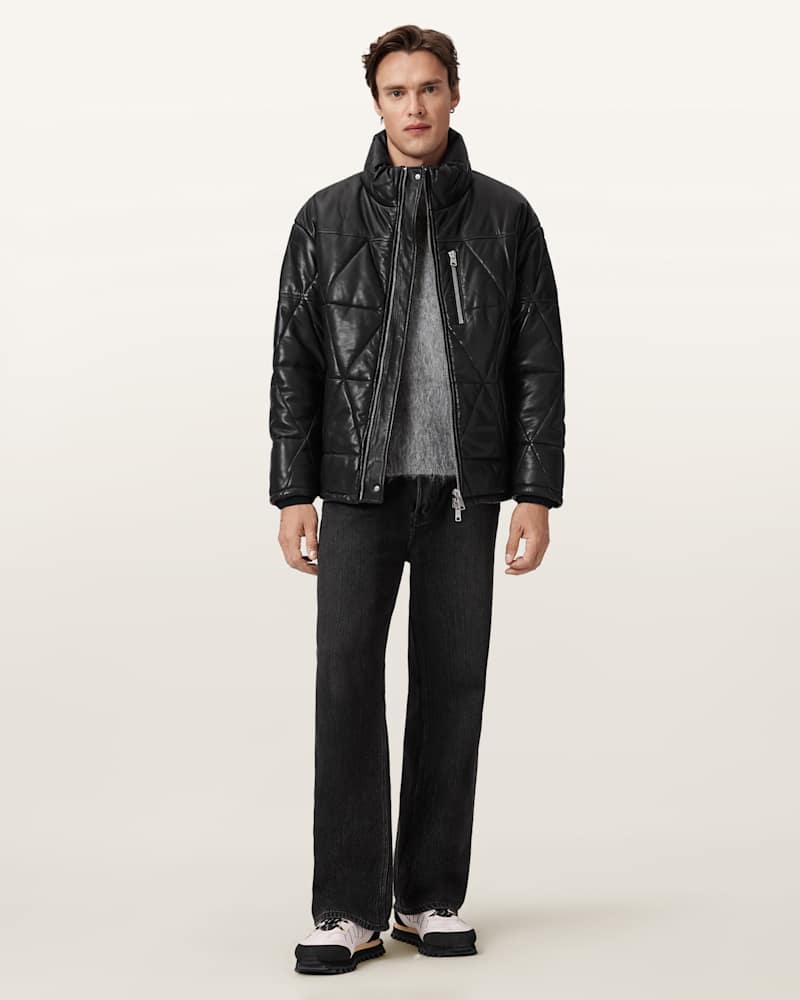 Brockwell Leather Puffer Jacket