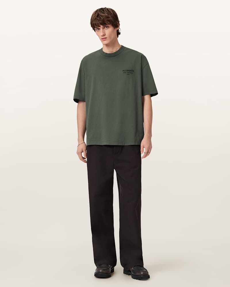 Xander Flocked Logo Oversized T-Shirt 