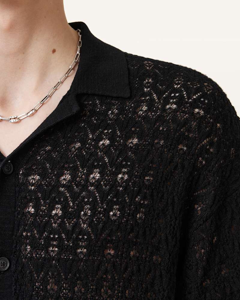 Loire Short Sleeve Open Knit Cardigan