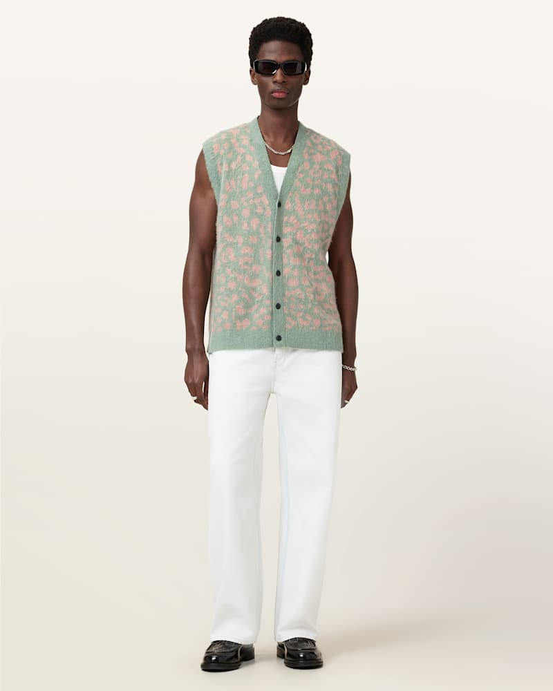 Serge Leopard Jacquard Vest