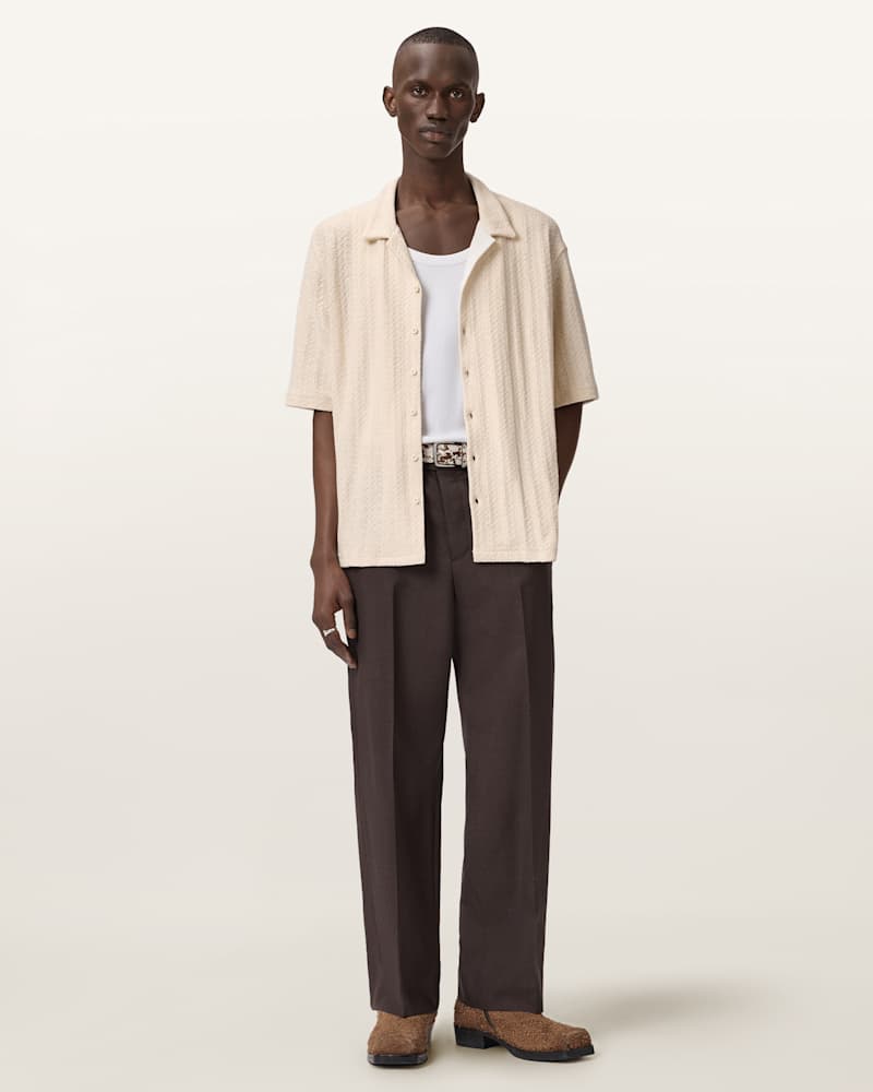 Trace Oversized Textured Shirt