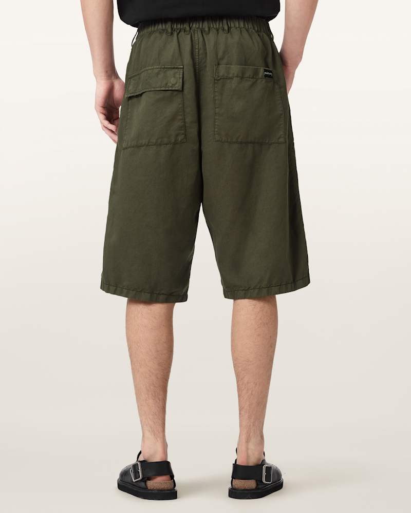 Echo Linen Blend Relaxed Fit Shorts