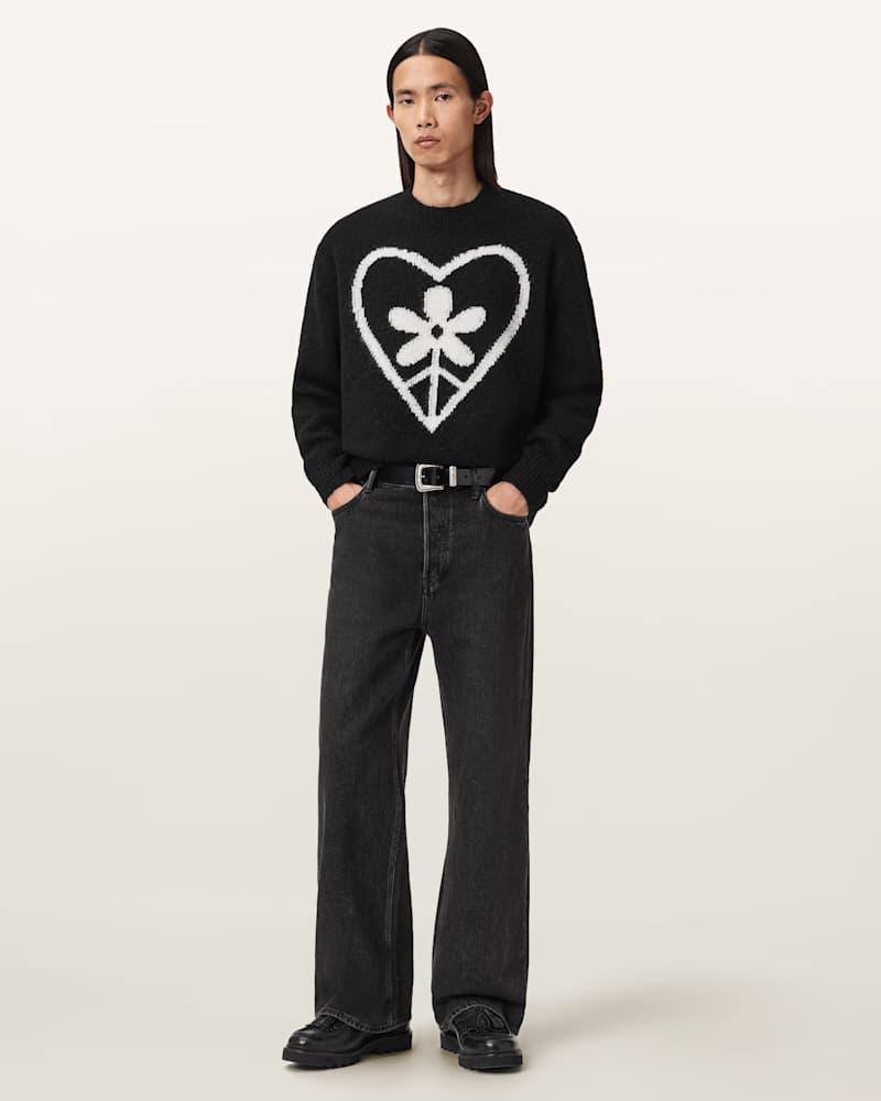 Finden Oversized Jacquard Jumper